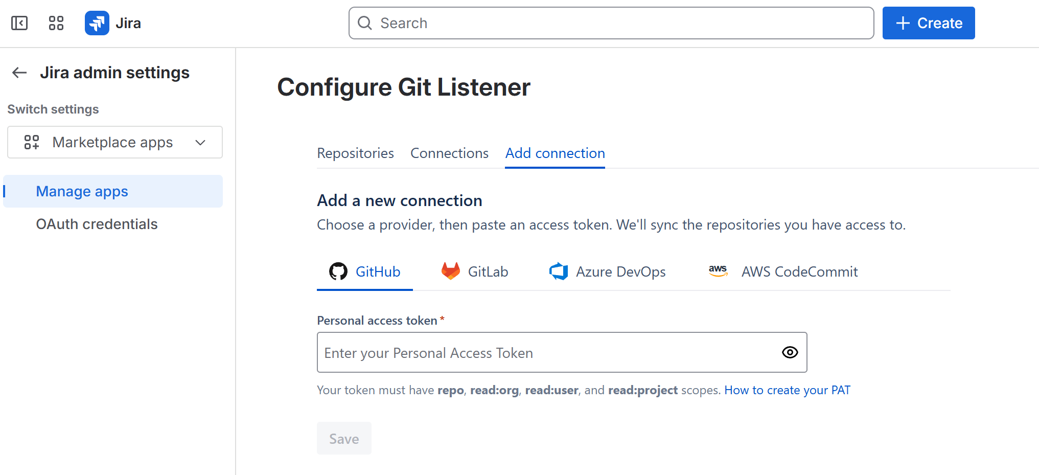 Add a provider connection